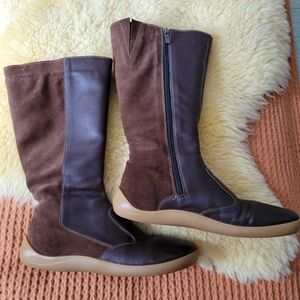 Brown Leather Barefoot Boots